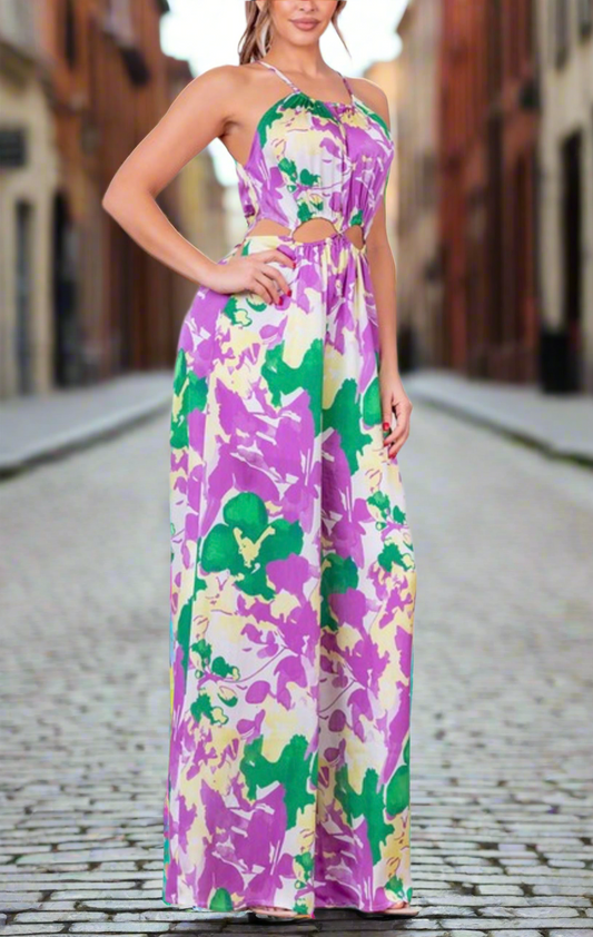 Floral a jumpsuit